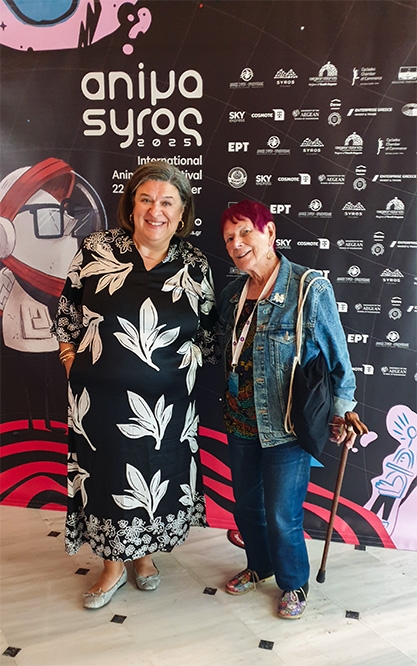 Festival director Maria Anastopoulou and Nancy