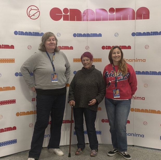 The Feature Film Jury, L to R Kajsa Ness, Nancy, and Julia Roche
